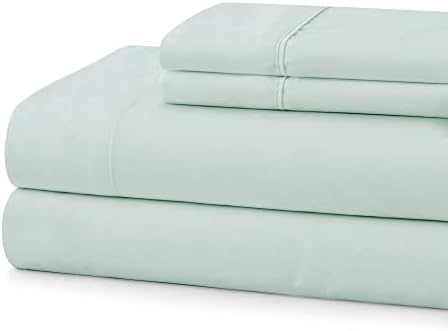 Sweet Home Collection Queen Cotton Sheet Set Mint 400 Thread Count