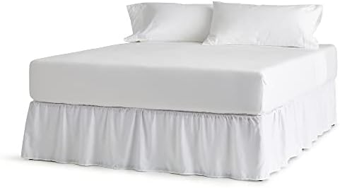 Linenspa 14 Inch Microfiber Ruffle Bed Skirt - Wrinkle Resistant