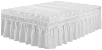 BESTOYARD Elastic Dust Ruffle for Full Bed Coverage