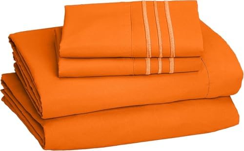 Premium 1800 Hotel Quality Wrinkle-Resistant 4-Piece Microfiber Sheet Set
