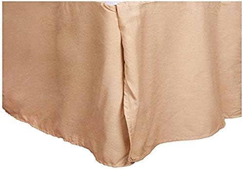 Sweet Home Collection 14 Drop Microfiber Bed Skirt Full Camel