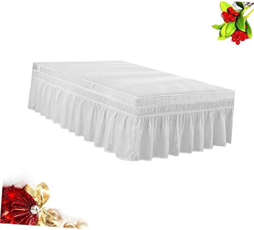 BESTOYARD Elastic Dust Ruffle for Full Bed Coverage