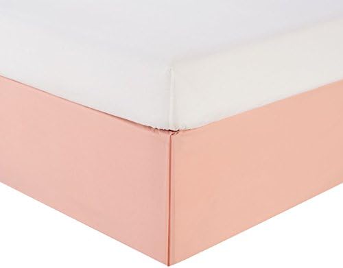 Cal King Wrinkle Resistant Drop Pleated Microfiber Bed Skirt Pink