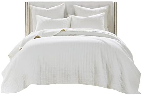 Greenland Home Textured Bedding Set Twin XL Antique White