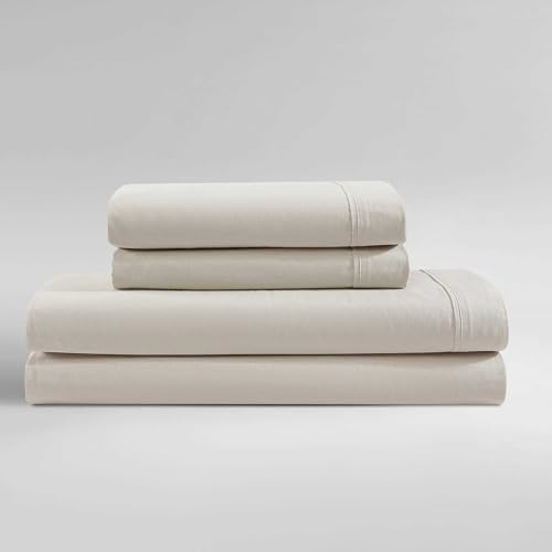 Calvin Klein Twin XL Sheet Set - Soft Cotton Percale with Deep Pockets 1