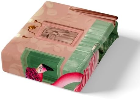 Manfei Flamingo Duvet Cover Set Twin Size