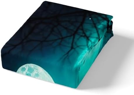 Feelyou Galaxy Moon Bed Sheet Set Queen Size