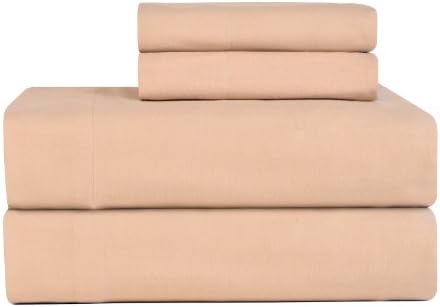 Celeste Home Ultra Soft Flannel Sheet Set Twin XL Sand