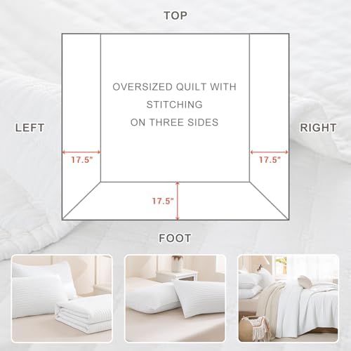 Masaca Oversized King Bedspread Set 3 Pieces