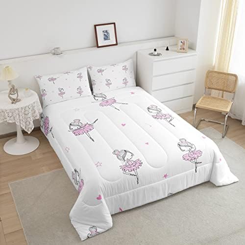 Erosebridal Kawaii Ballet Comforter Set 3pcs