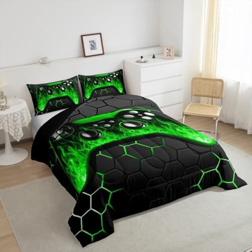 Erosebridal Boys Gamer Comforter Set Queen Size