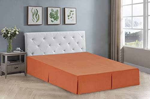 JUSTFX Home Bedskirt Ruffle 14 Drop Microfiber Bedding