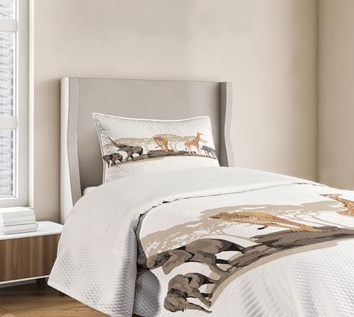 Lunarable Savannah Bedspread Set with Pillow Sham