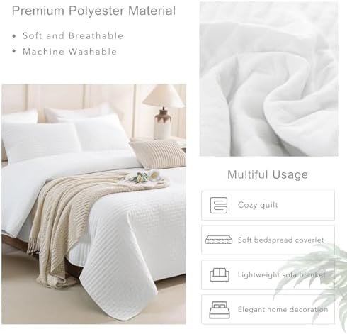 Masaca Oversized King Bedspread Set 3 Pieces