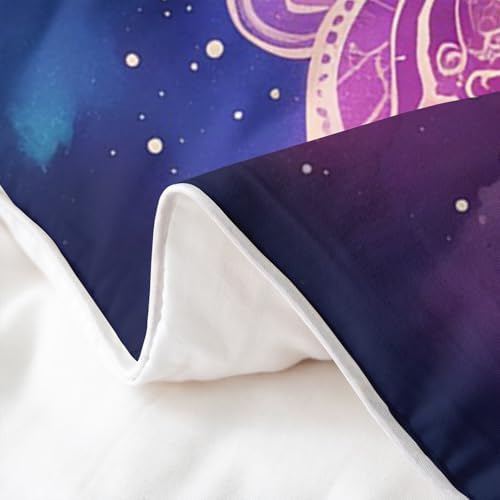 Feelyou Outer Space Themed Duvet Cover Set Twin Size Kids