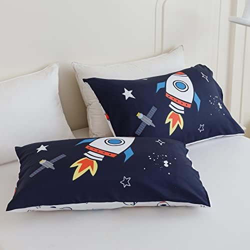 RYNGHIPY Space Rocket Comforter Set Queen Size