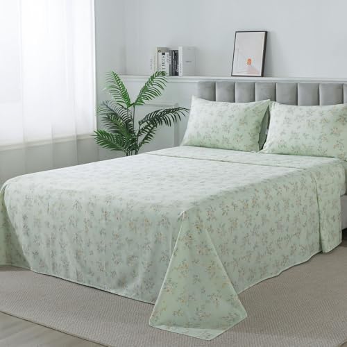 FADFAY Twin XL Floral Bed Sheet Set 4Pc