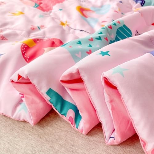 Wajade Kids Princess Comforter Set Queen 3 Piece