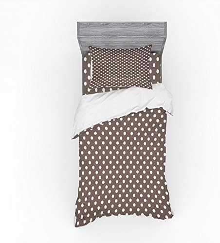 Ambesonne Polka Dots Duvet Cover Set Twin