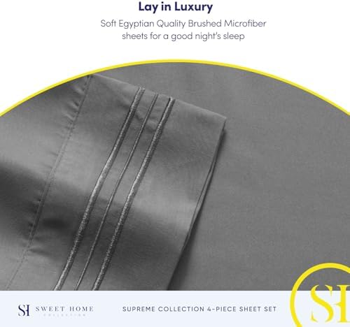 Sweet Home Collection Twin Sheet Set - Breathable Extra Soft Deep Pocket