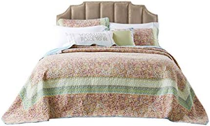 Barefoot Bungalow Palisades Pastel Bedspread Set King 1
