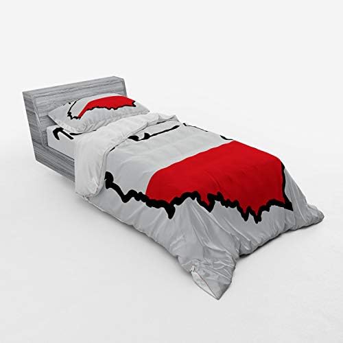 Ambesonne Poland Bedding Set 3 Piece Twin Size