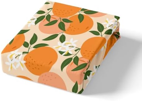 Feelyou Cartoon Orange Bedding Set for Kids 4pcs