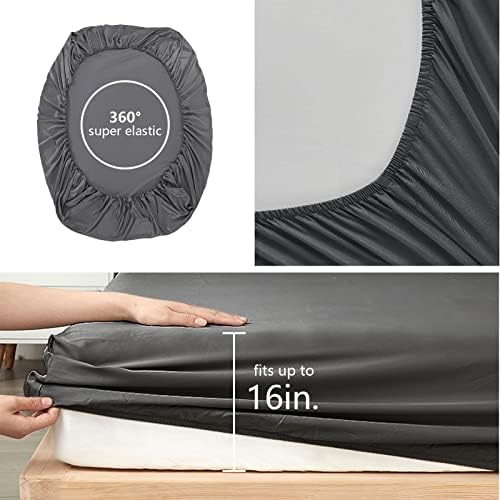 ROWADALO 6 Piece Gamer Bed in A Bag Set Queen Size