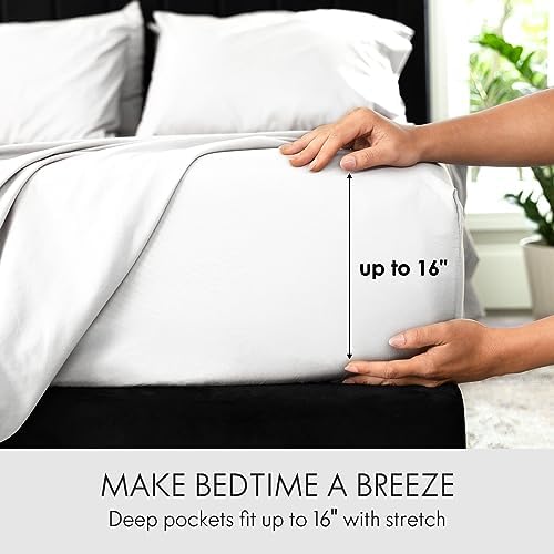 RITZANI King Size Sheet Set - 6 Piece Deep Pocket Luxury Bedding