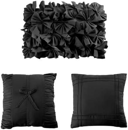 Homechoice Decor California King Comforter Set Black