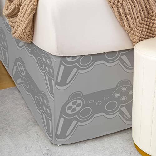 Feelyou Gaming Bed Skirt with 15 Inch Drop