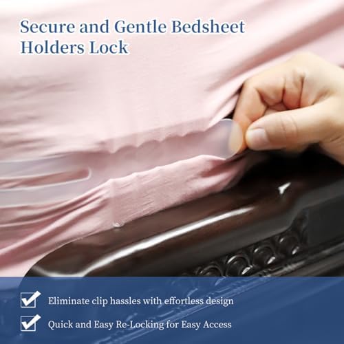 KTBLVFN Bed Sheet Clips for Firm Fit and Easy Setup