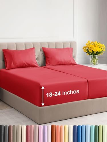CGK Unlimited Extra Deep Pocket Split King Sheets Set