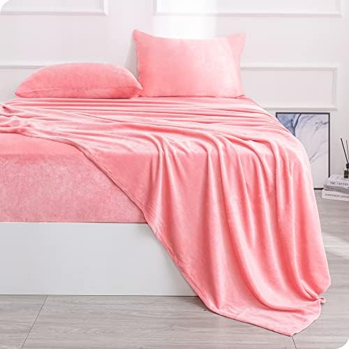 Best Season Velvet Plush Sheet Set Full Size 4 Piece