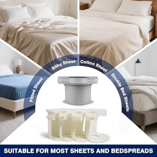 SUERAN 4PCS Bed Sheet Holder for Corners