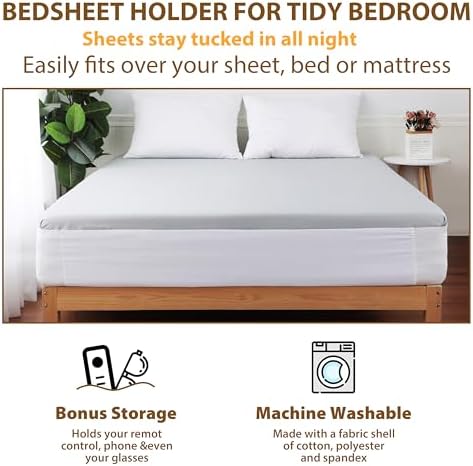 ALLFULL Fitted Sheet Straps for Full Mattress