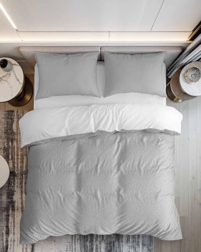 ZOE GARDEN Grey Duvet Cover Set 3 Piece