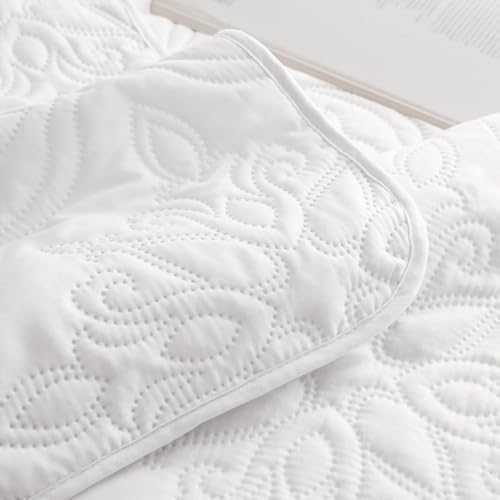 Whale Flotilla Vintage Damask Queen Quilt Set