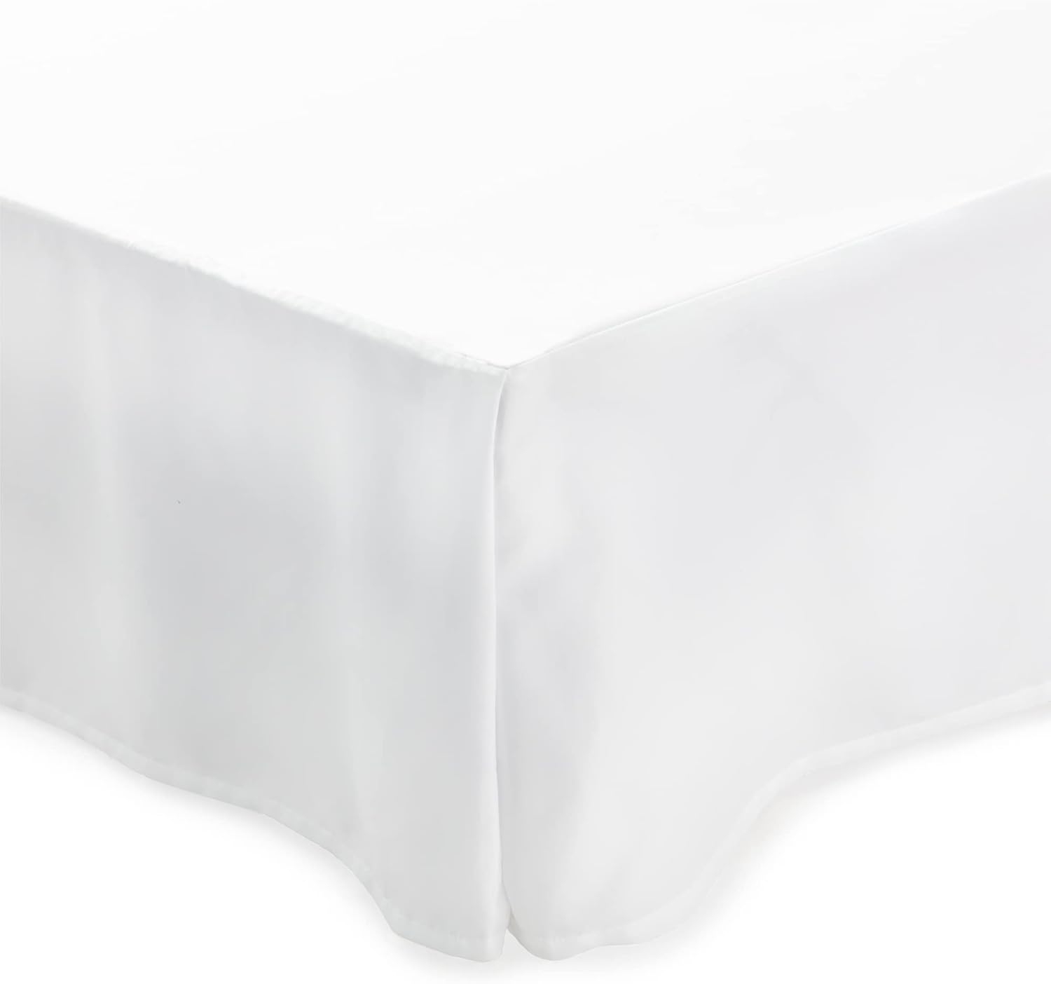 Linenspa 14 Inch Wrinkle Resistant Bed Skirt Twin White