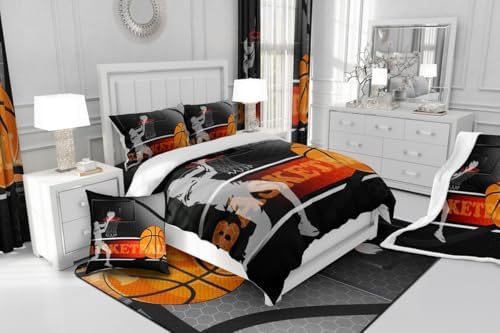 Erosebridal Basketball Duvet Cover Set Twin