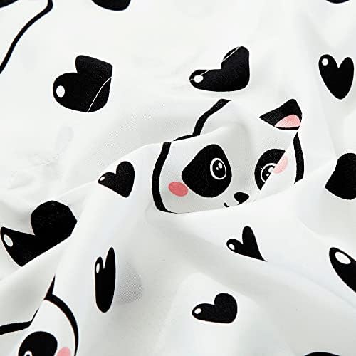 Chezmoi Collection 4-Piece Panda Love Sheet Set - Queen Size