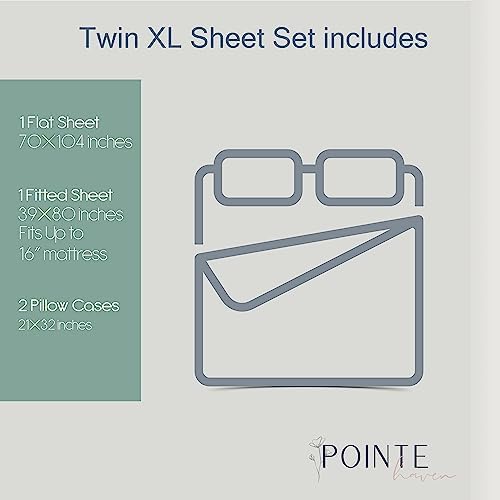 Pointehaven Heavy Weight Flannel Sheet Set Twin XL Snow Flakes Cozy