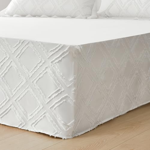 Xuan Dian Brushed Microfiber Tufted Bed Skirt Twin Size