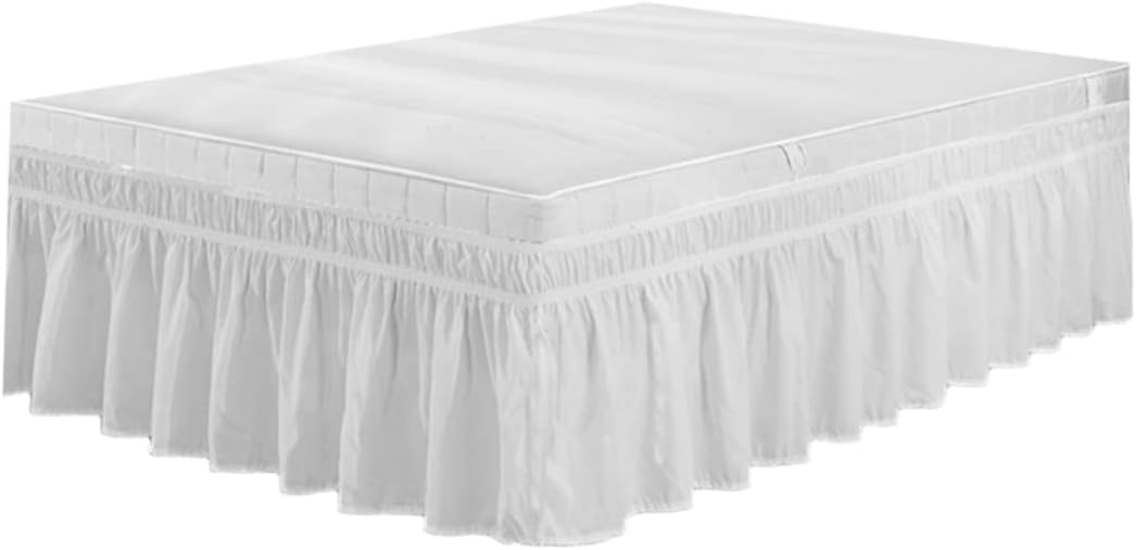 BESTOYARD Elastic Dust Ruffle for Full Bed Coverage