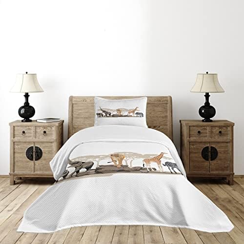 Lunarable Savannah Bedspread Set with Pillow Sham
