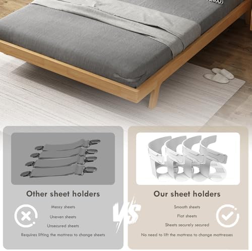 Ytopaa 4-Pack Sheet Locks with Holder Straps