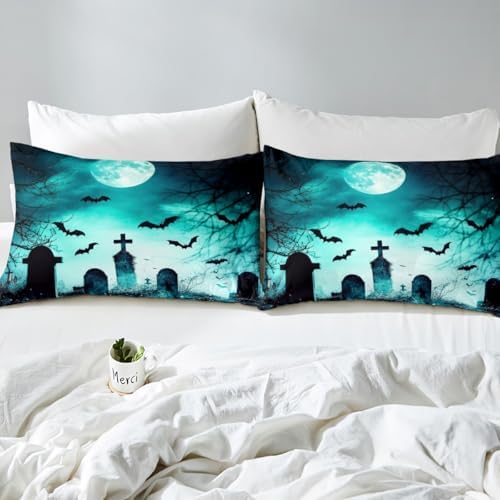 Feelyou Galaxy Moon Bed Sheet Set Queen Size