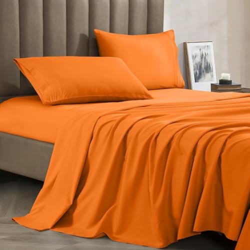 Premium 1800 Hotel Quality Wrinkle-Resistant 4-Piece Microfiber Sheet Set