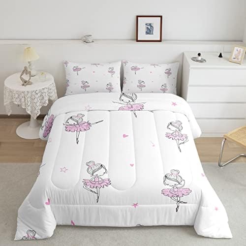 Erosebridal Kawaii Ballet Comforter Set 3pcs