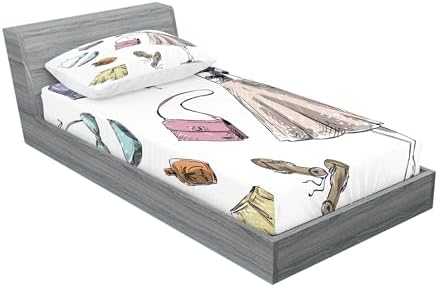 Ambesonne Multicolor Sheet Pillow Sham Set - TwinXL